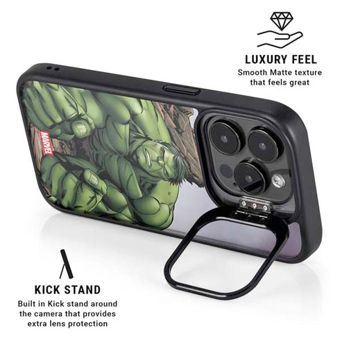 Marvel Avengers Hulk iPhone 15 Pro Kickstand Case